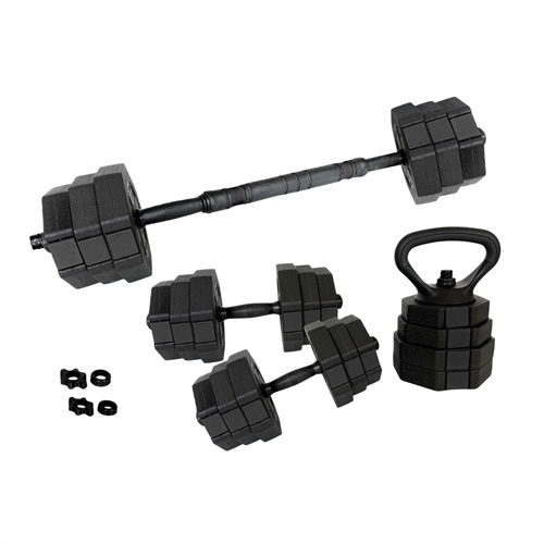 ASG Vægtsæt 20 kg. Hex - Sort